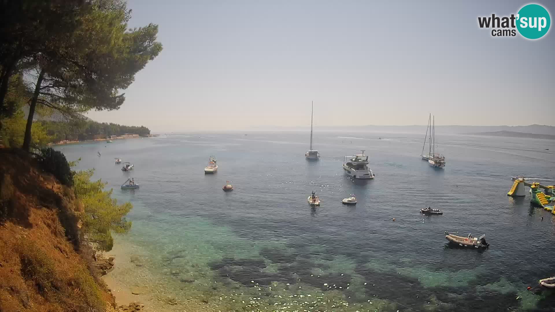 Webcam Playa Potočine Bol – Vista en vivo de Borak Beach, Isla de Brač