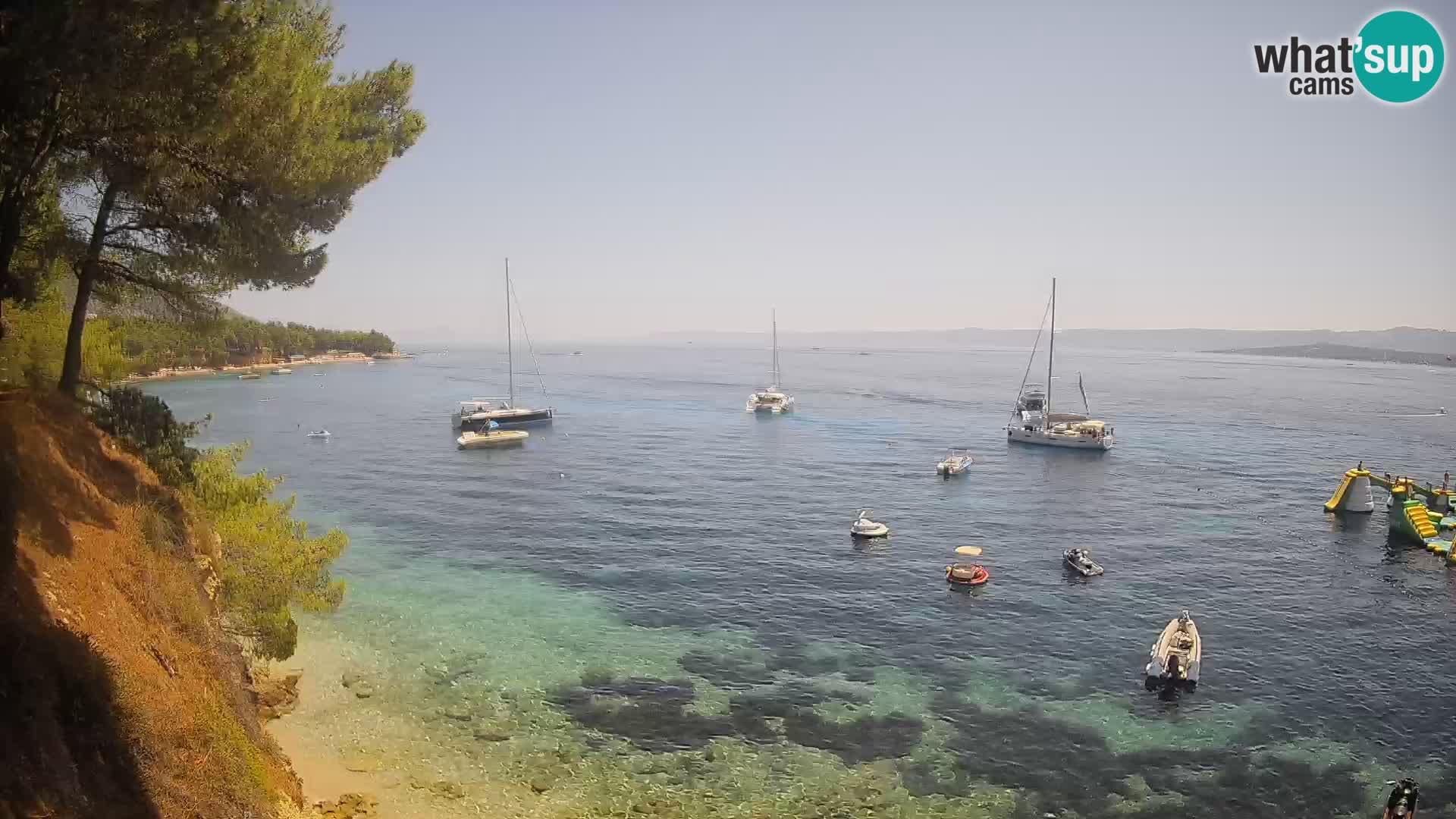 Webcam plage Potočine Bol – Vue en direct sur Borak Beach, île de Brač