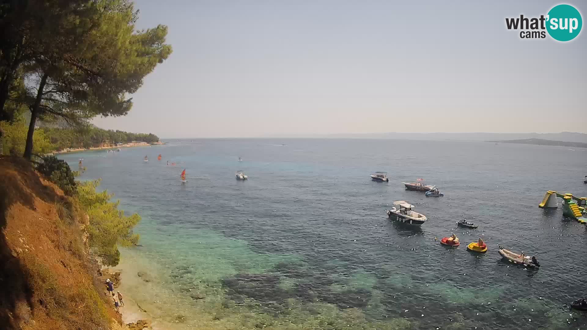 Webcam plage Potočine Bol – Vue en direct sur Borak Beach, île de Brač
