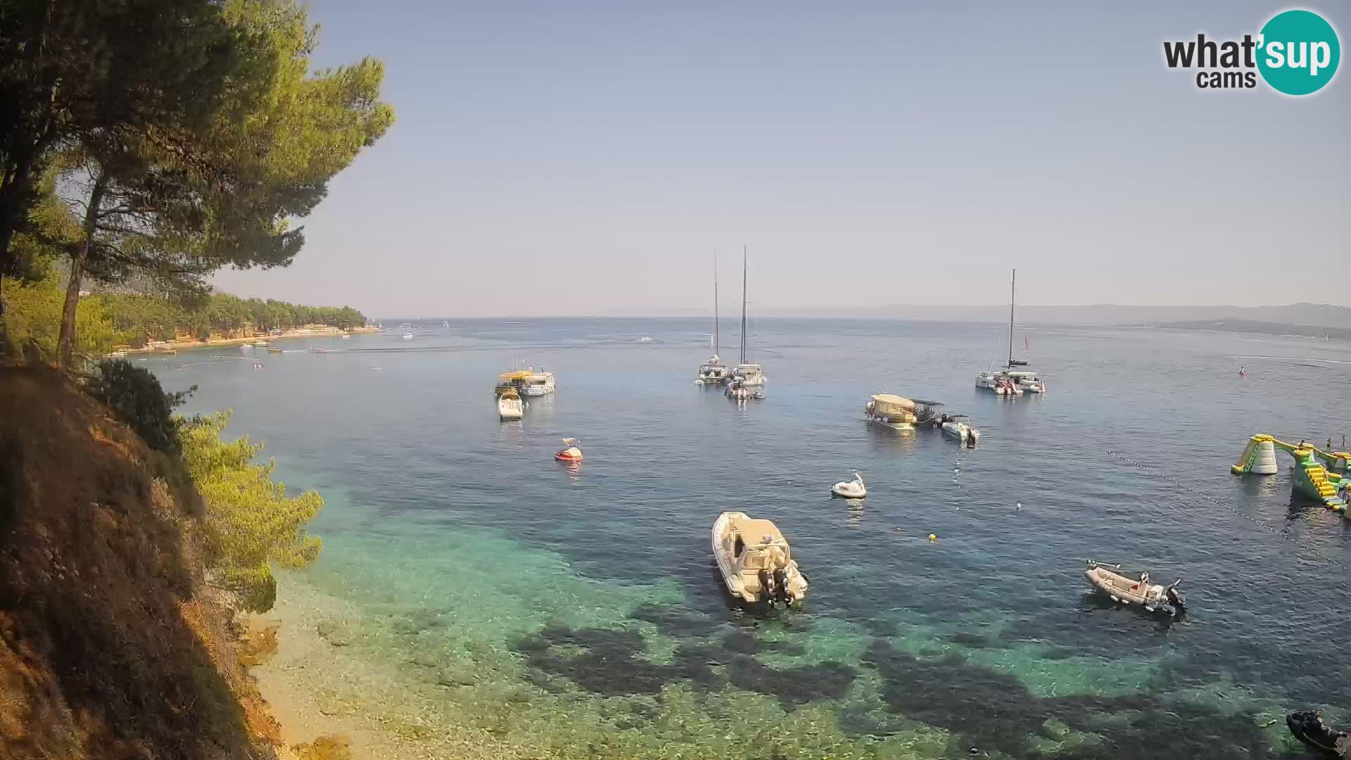 Webcam plage Potočine Bol – Vue en direct sur Borak Beach, île de Brač