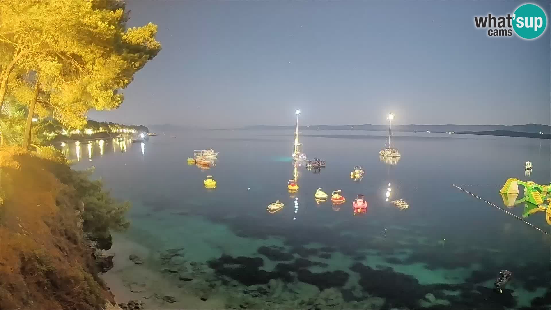 Webcam Strand Potočine Bol – Liveblick auf Borak Beach, Insel Brač