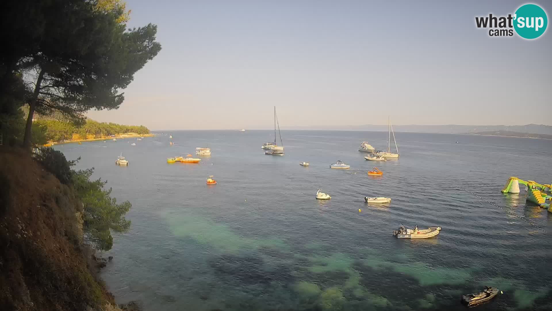 Web kamera Potočine Bol – Pogled uživo na plažu Borak, otok Brač