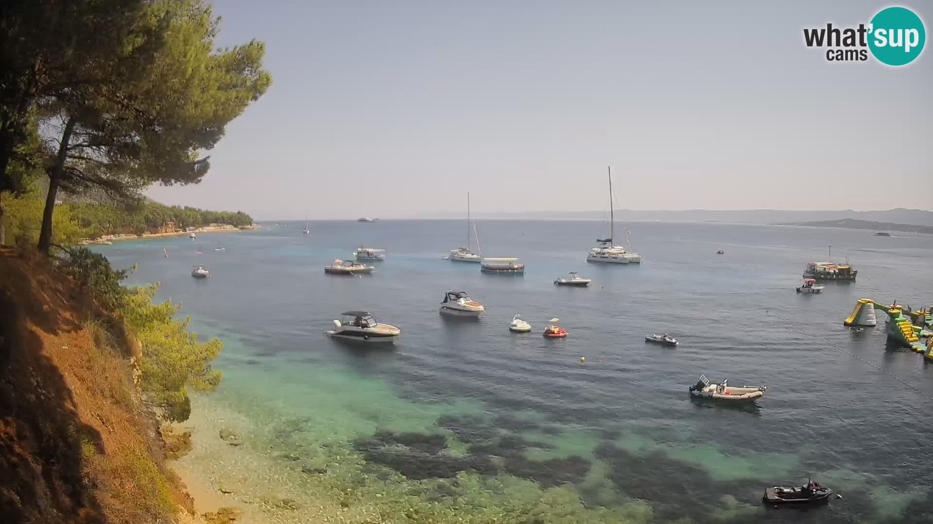 Webcam plage Potočine Bol – Vue en direct sur Borak Beach, île de Brač