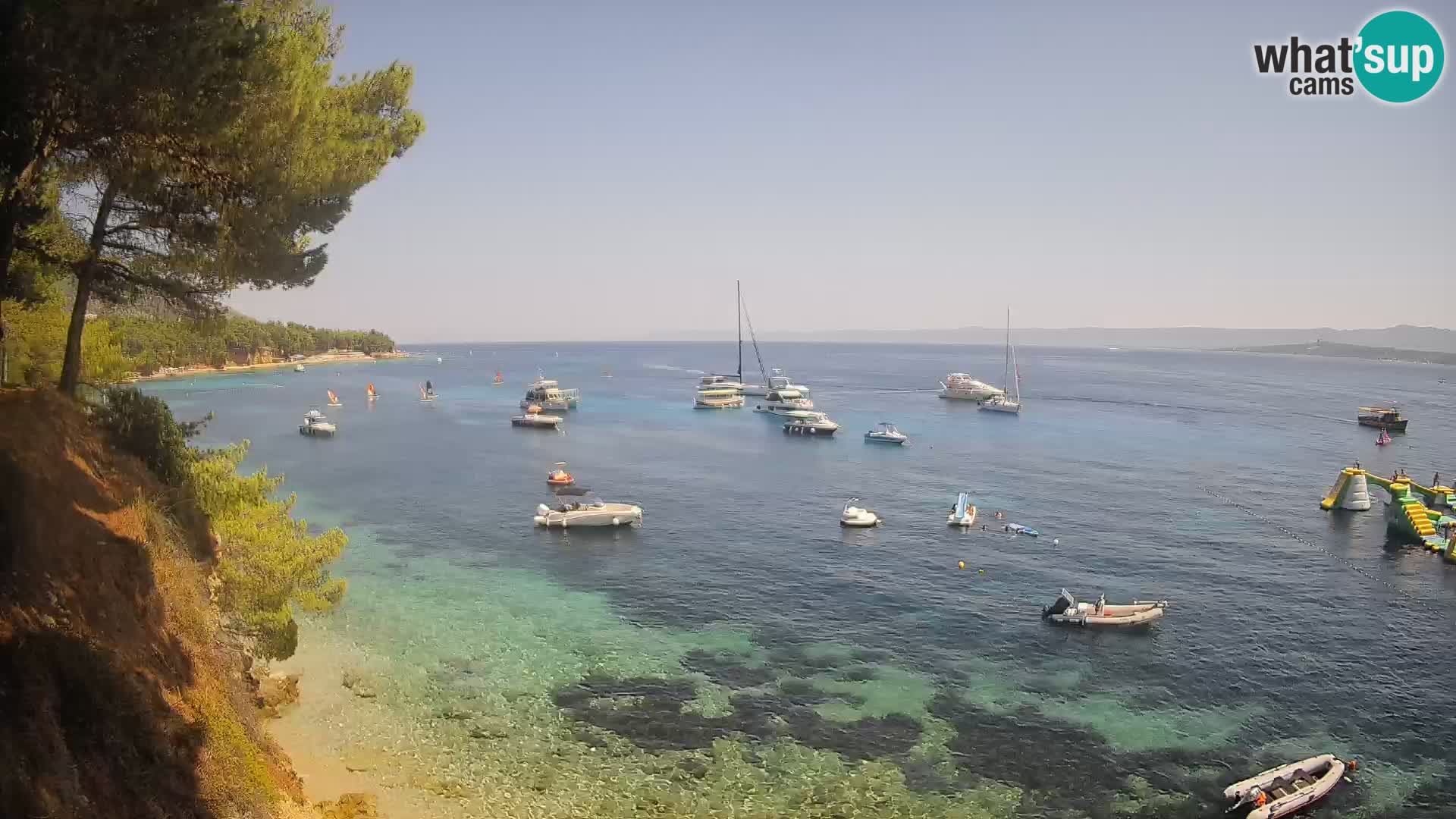 Webcam Potočine Beach Bol – Live View of Borak Beach, Brač Island