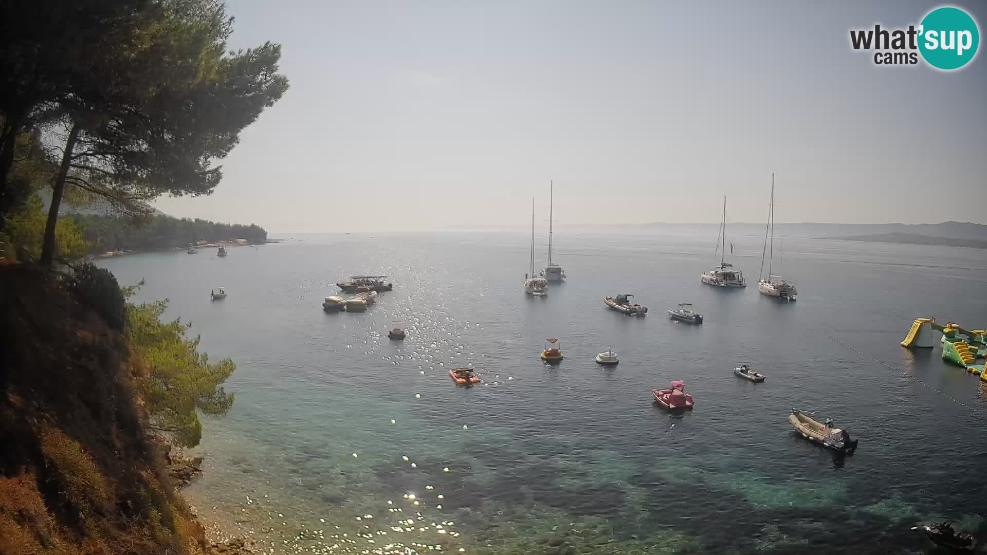 Webcam Potočine Beach Bol – Live View of Borak Beach, Brač Island