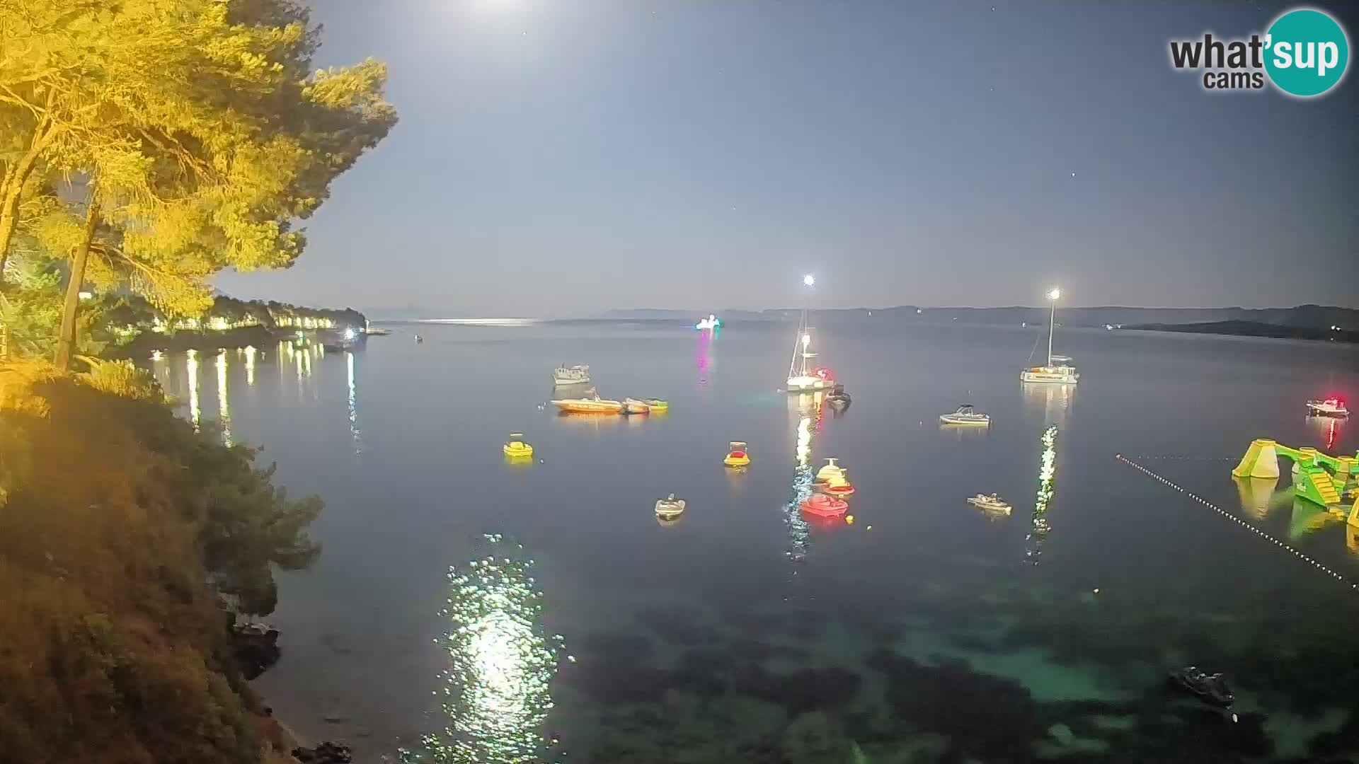 Webcam plage Potočine Bol – Vue en direct sur Borak Beach, île de Brač