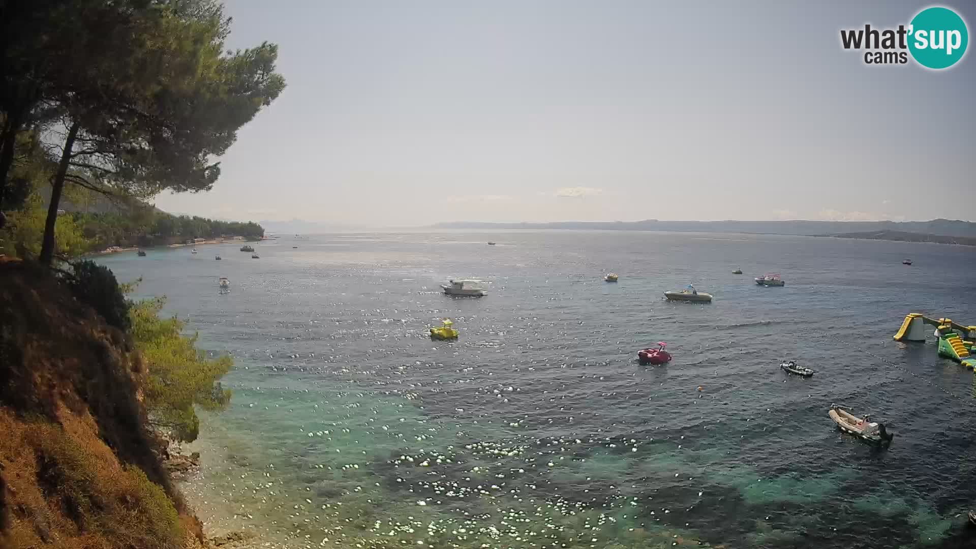Web kamera Potočine Bol – Pogled uživo na plažu Borak, otok Brač