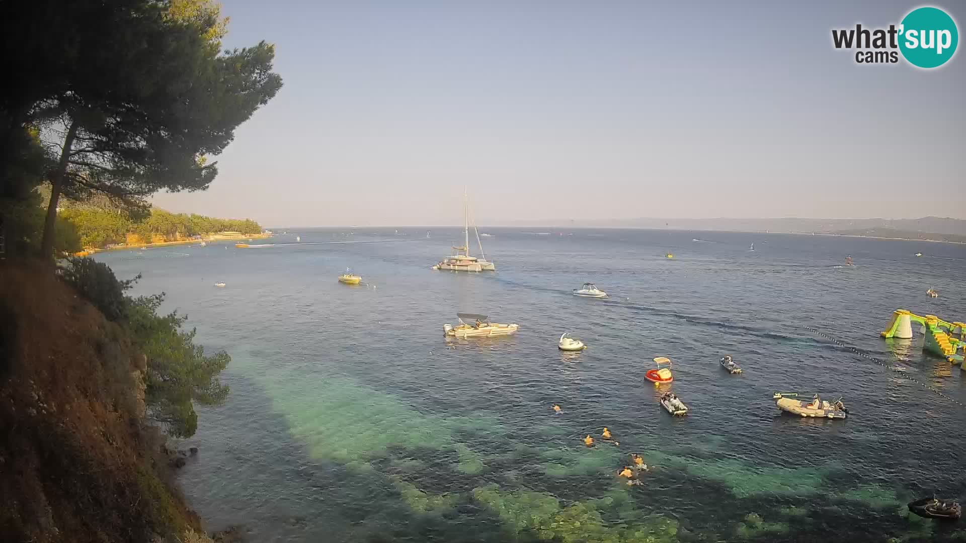 Webcam Strand Potočine Bol – Liveblick auf Borak Beach, Insel Brač