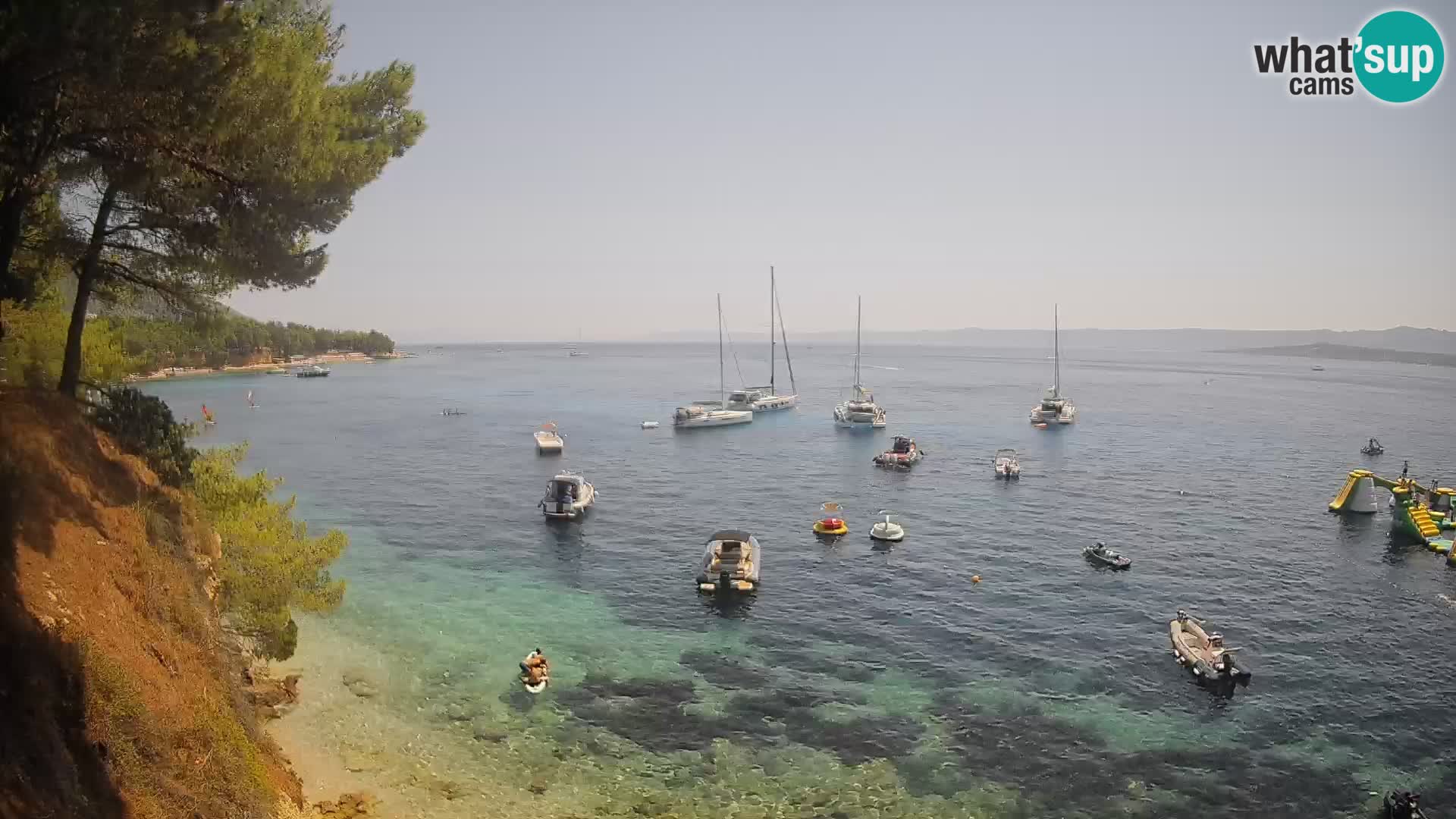 Webcam Strand Potočine Bol – Liveblick auf Borak Beach, Insel Brač