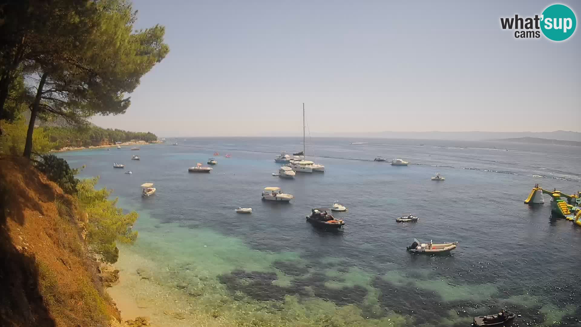 Web kamera Potočine Bol – Pogled uživo na plažu Borak, otok Brač