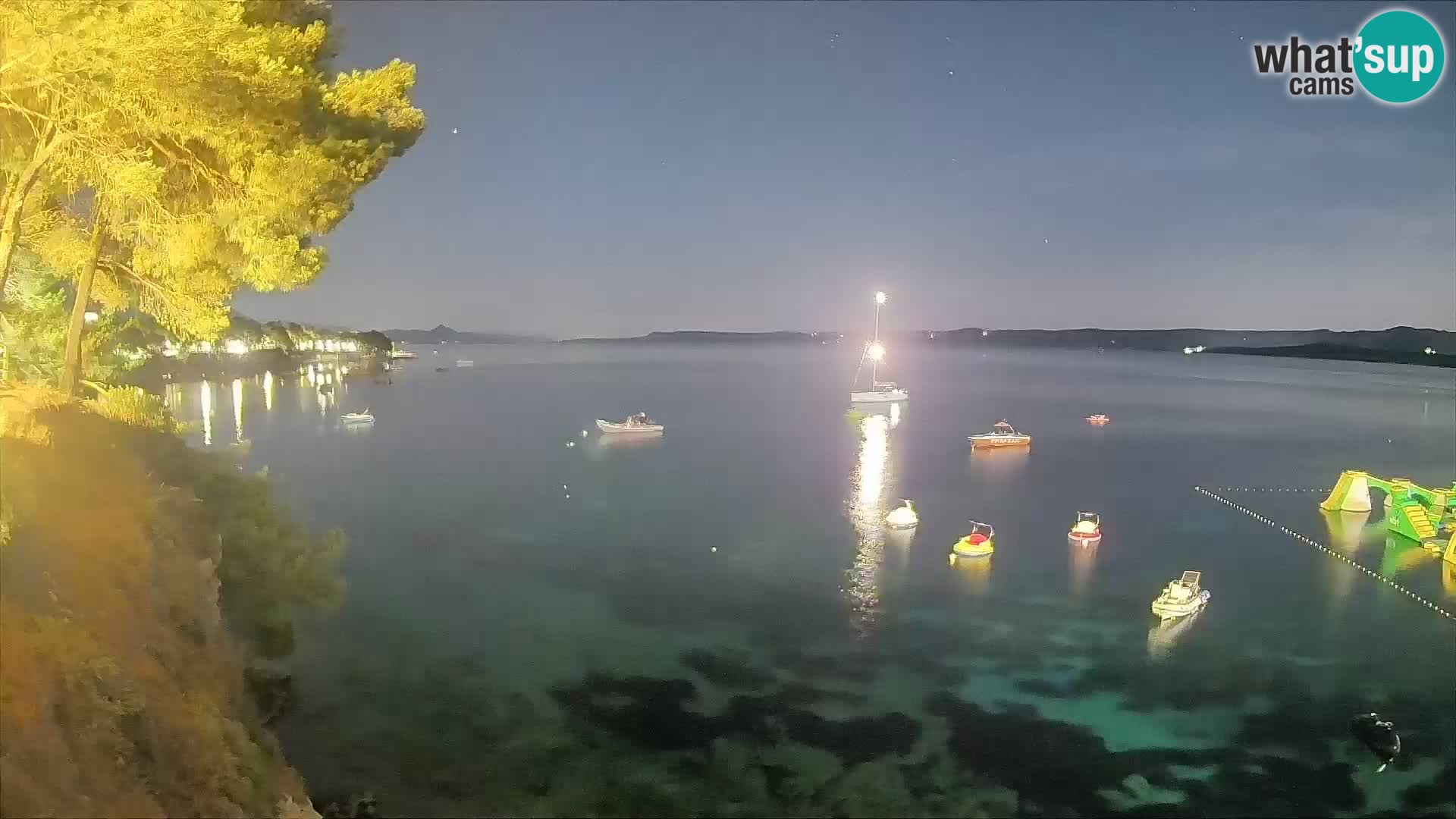 Webcam Strand Potočine Bol – Liveblick auf Borak Beach, Insel Brač