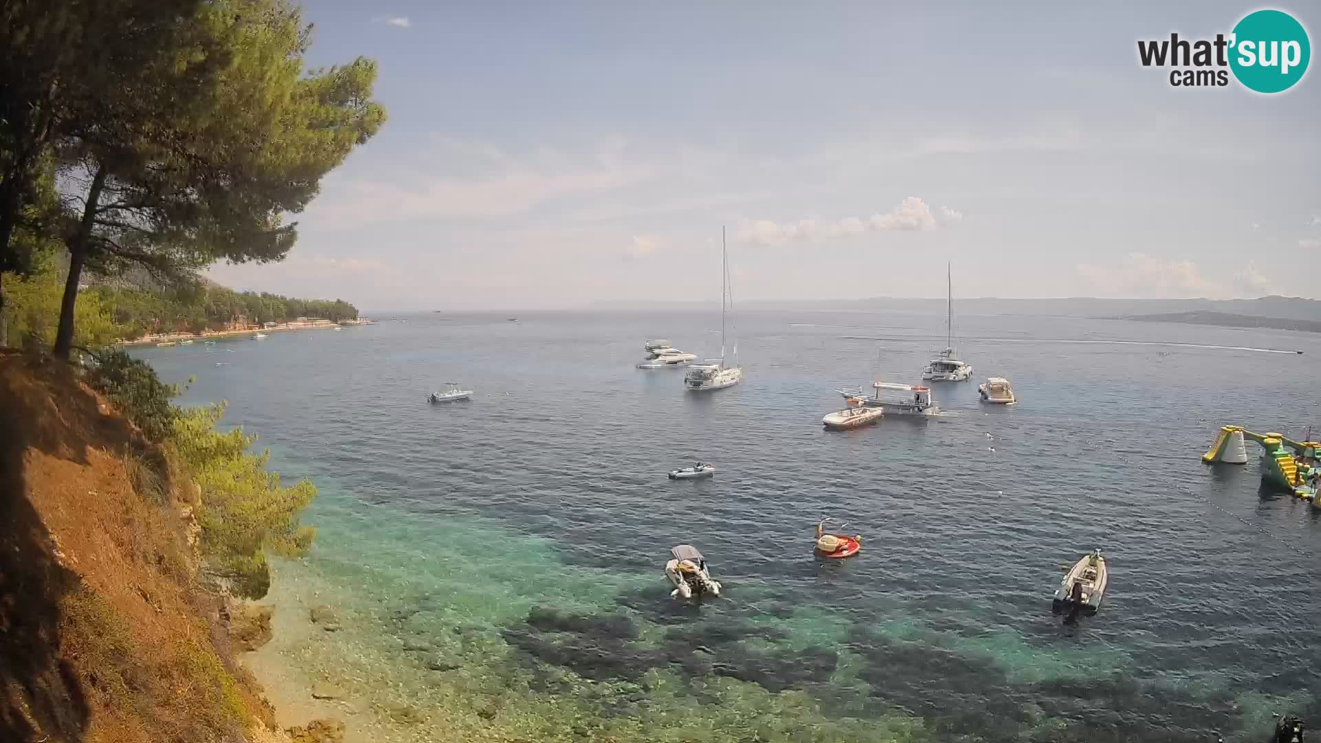 Webcam Strand Potočine Bol – Liveblick auf Borak Beach, Insel Brač