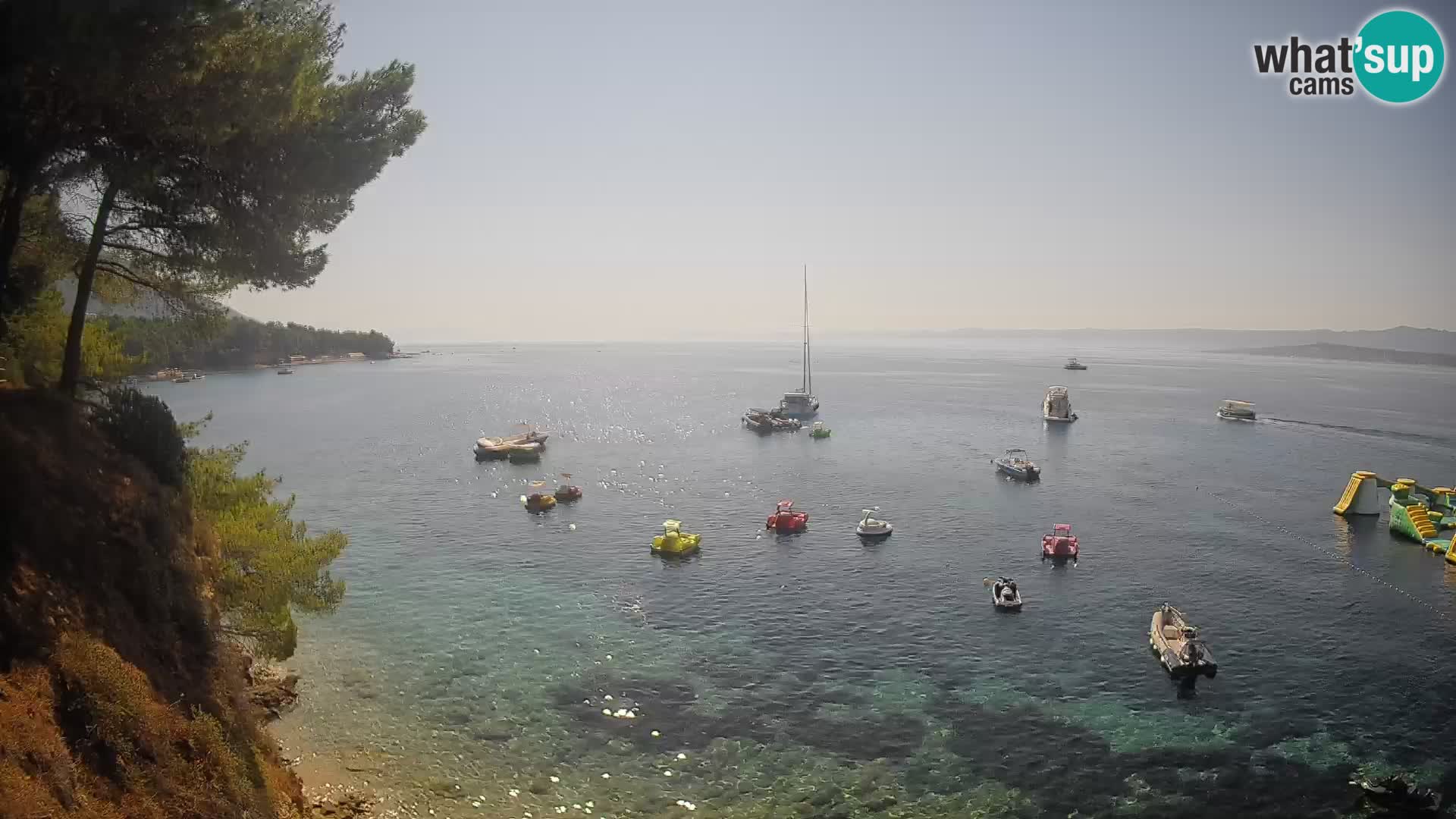 Webcam Playa Potočine Bol – Vista en vivo de Borak Beach, Isla de Brač