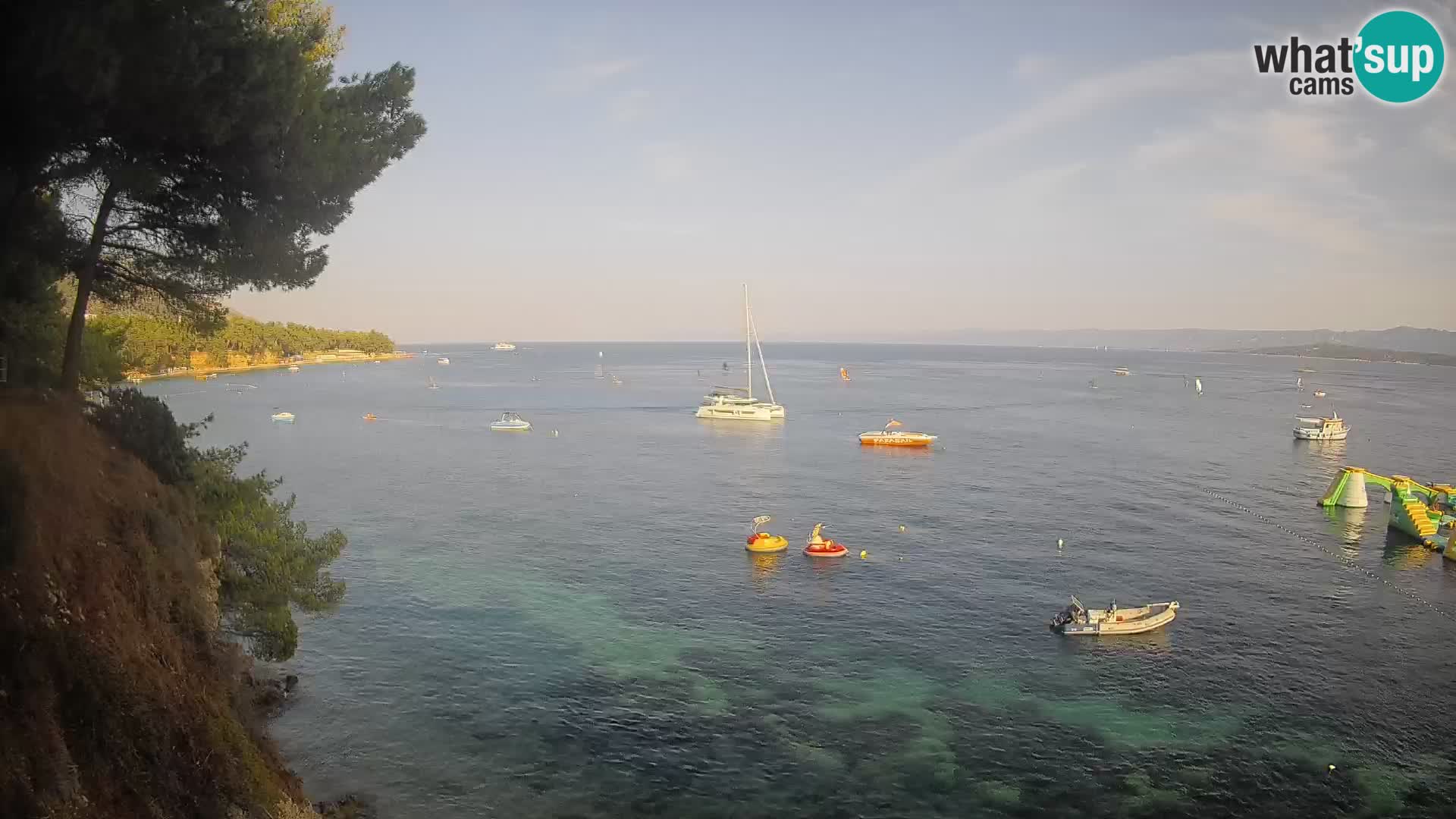 Webcam Playa Potočine Bol – Vista en vivo de Borak Beach, Isla de Brač