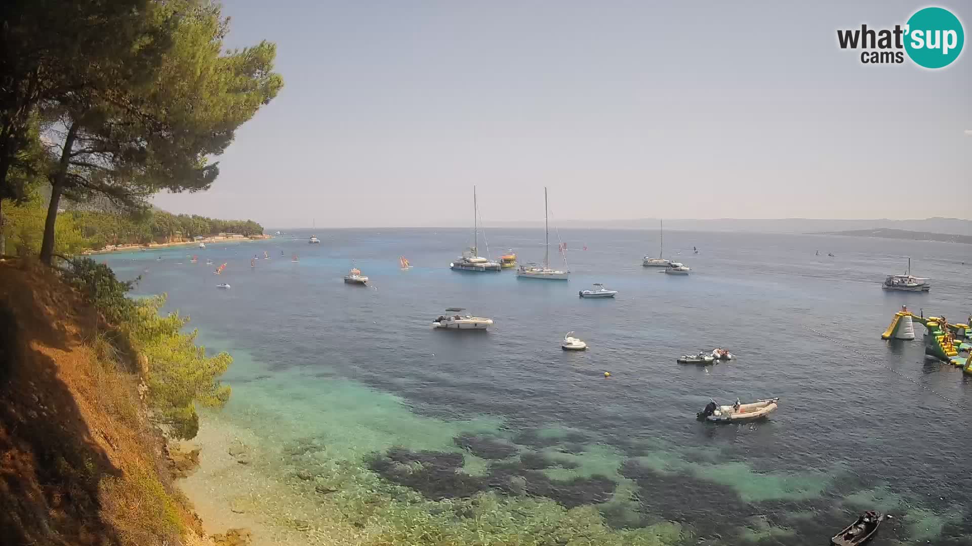 Webcam Playa Potočine Bol – Vista en vivo de Borak Beach, Isla de Brač