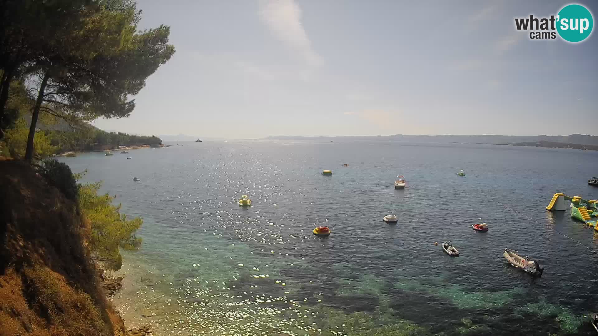 Webcam Playa Potočine Bol – Vista en vivo de Borak Beach, Isla de Brač