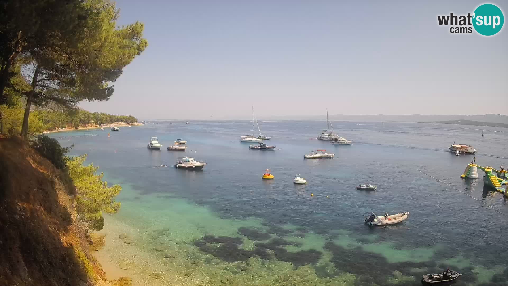 Webcam Playa Potočine Bol – Vista en vivo de Borak Beach, Isla de Brač