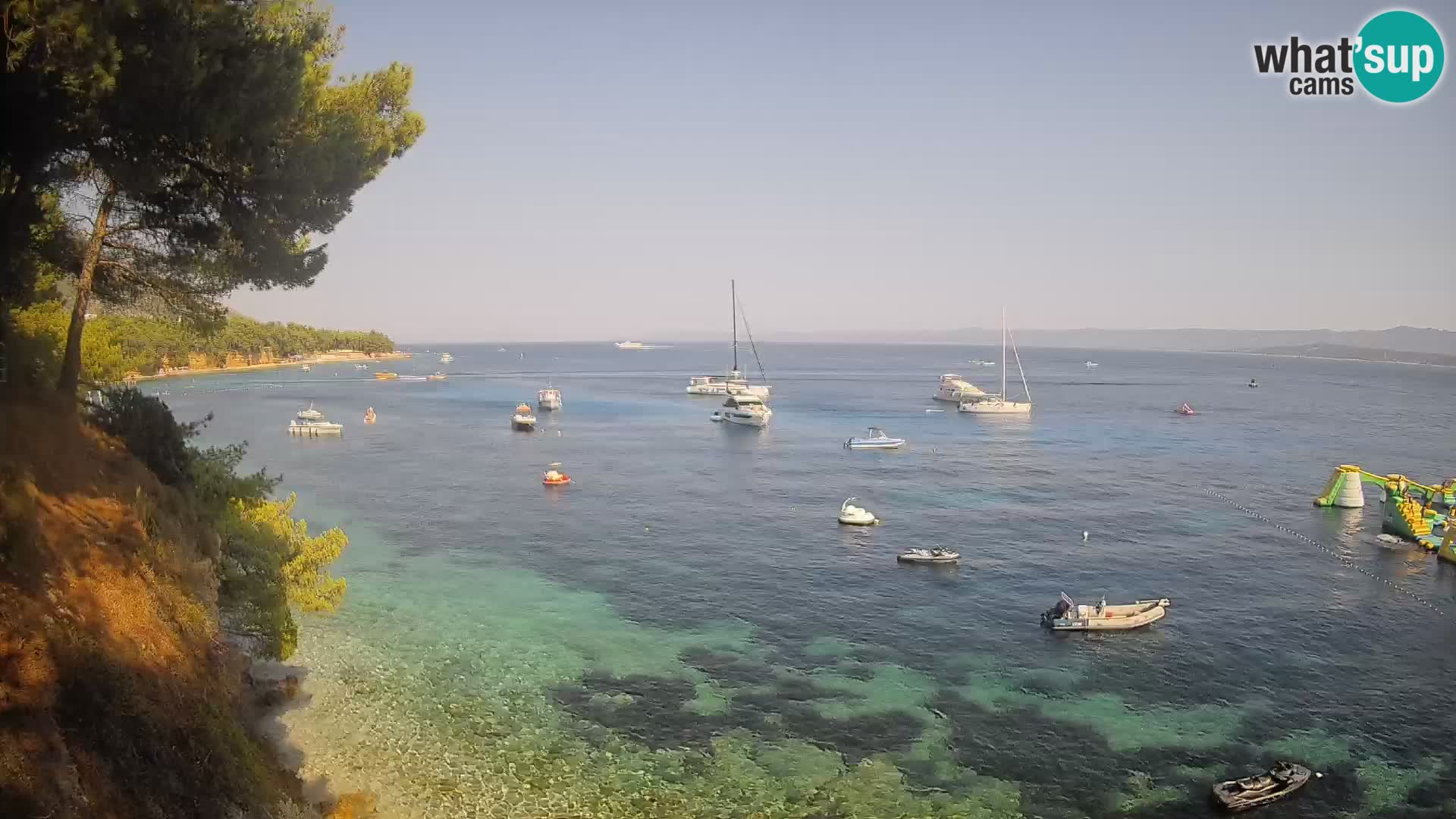 Webcam plage Potočine Bol – Vue en direct sur Borak Beach, île de Brač