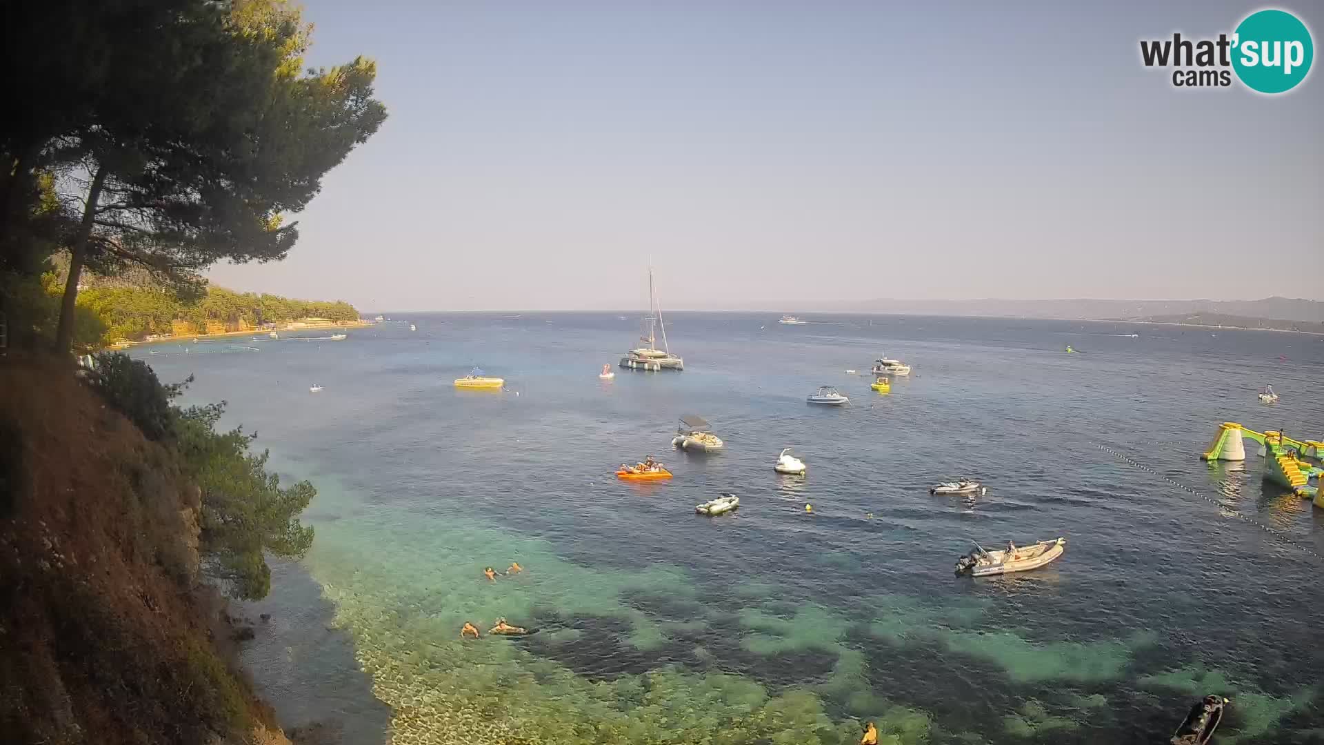Webcam plage Potočine Bol – Vue en direct sur Borak Beach, île de Brač