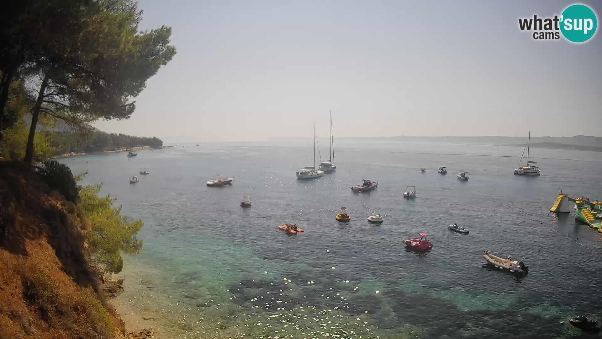 Webcam Playa Potočine Bol – Vista en vivo de Borak Beach, Isla de Brač