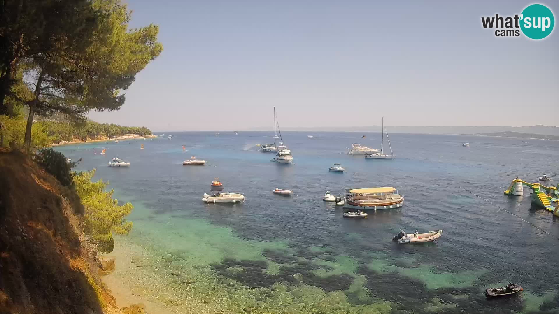 Webcam plage Potočine Bol – Vue en direct sur Borak Beach, île de Brač