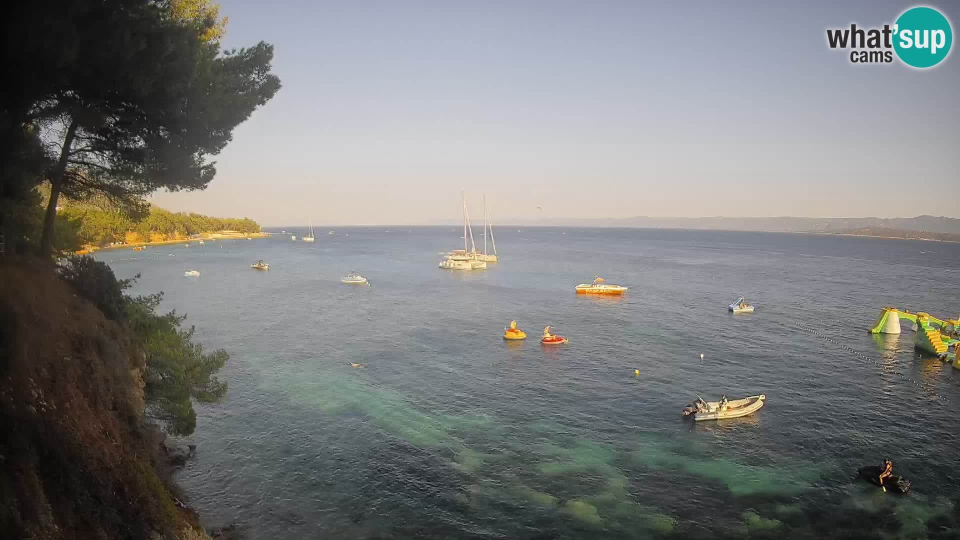 Webcam Playa Potočine Bol – Vista en vivo de Borak Beach, Isla de Brač
