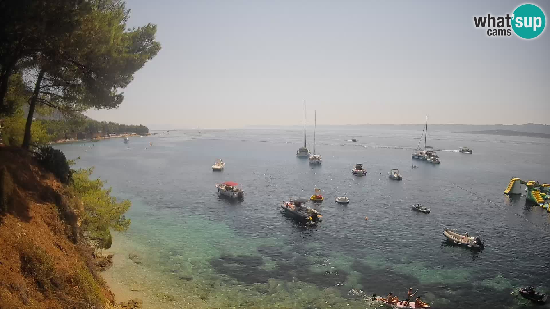 Webcam Playa Potočine Bol – Vista en vivo de Borak Beach, Isla de Brač