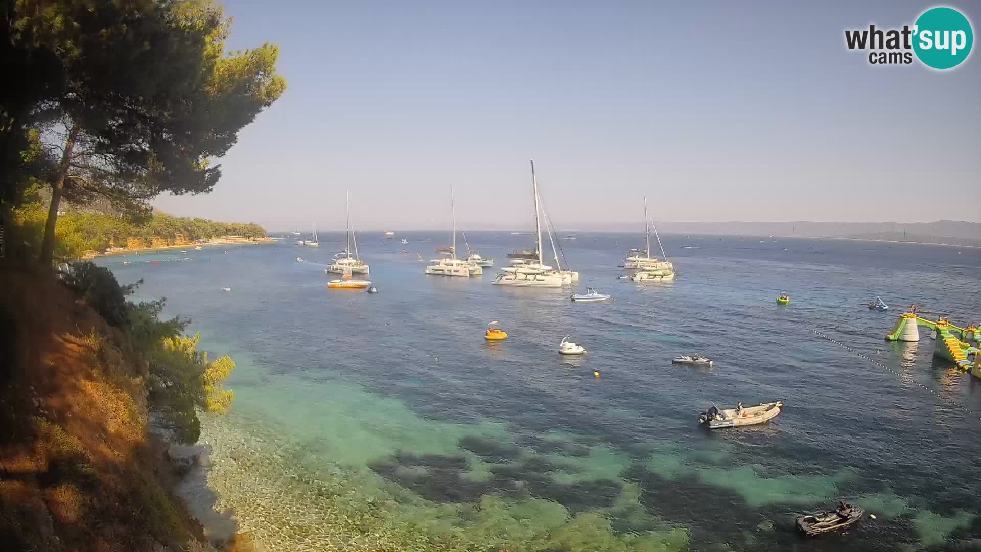 Webcam plage Potočine Bol – Vue en direct sur Borak Beach, île de Brač