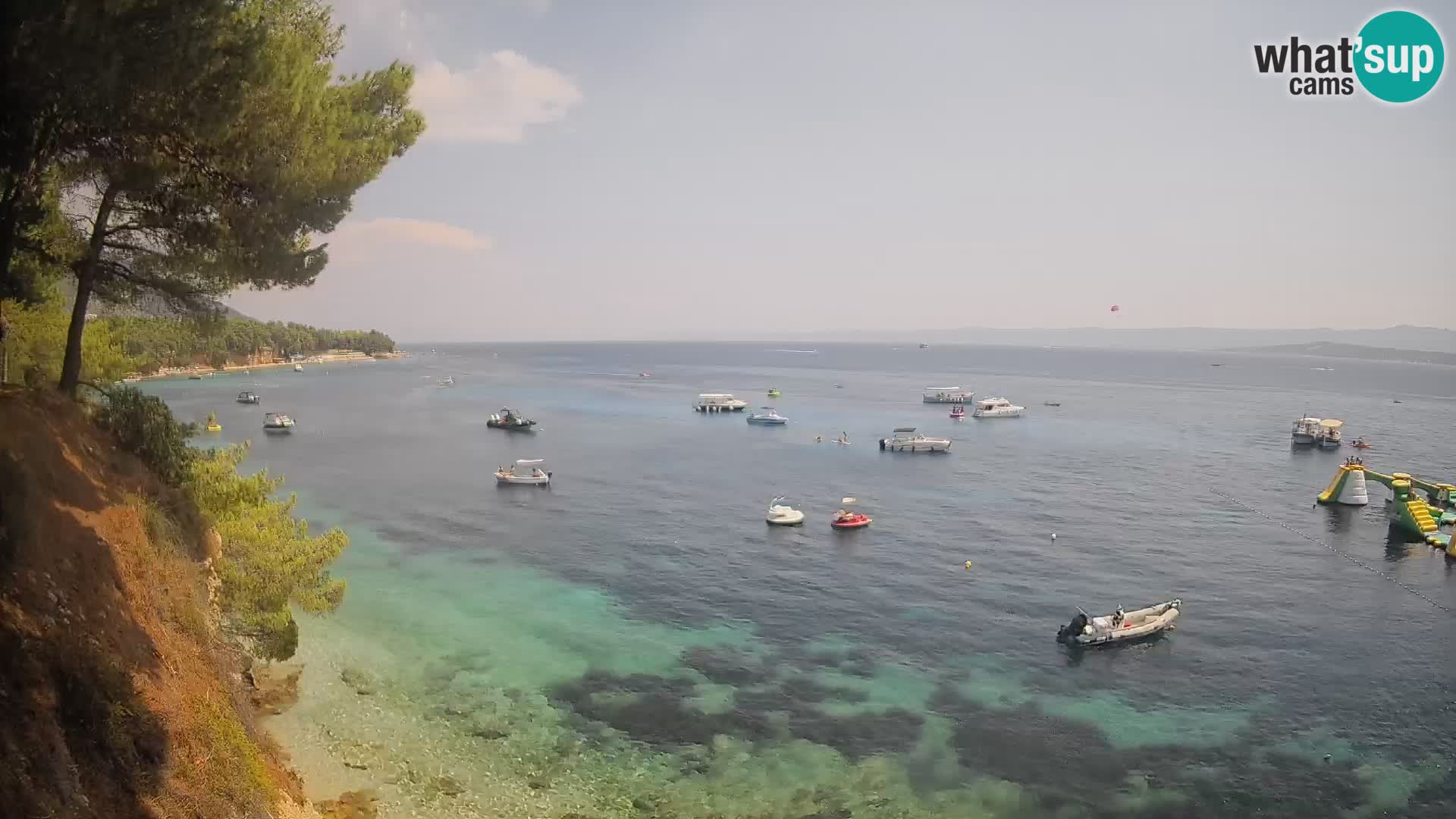 Webcam Spiaggia Potočine Bol – Vista live sulla spiaggia Borak, Isola di Brač