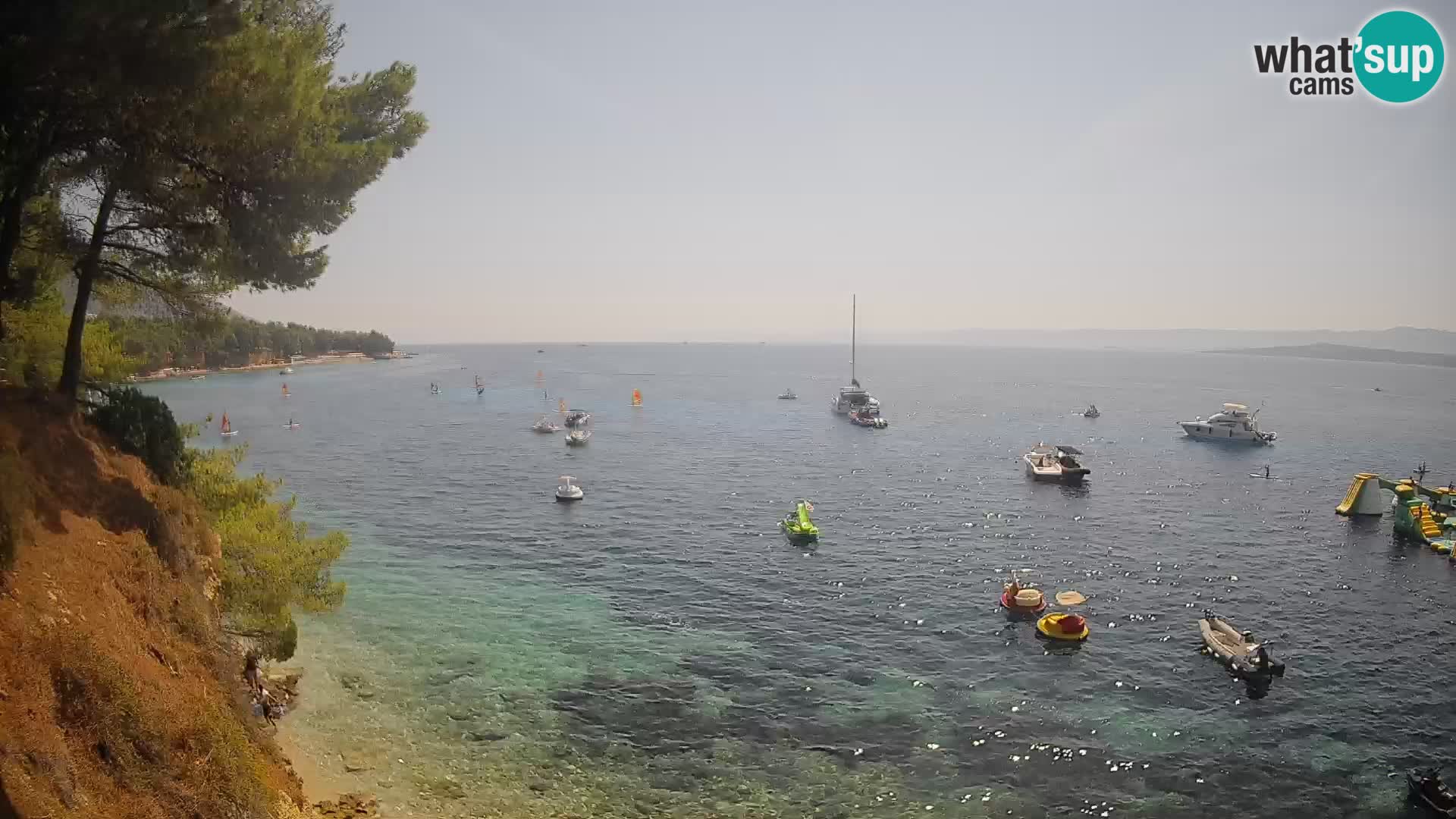 Webcam Potočine Beach Bol – Live View of Borak Beach, Brač Island
