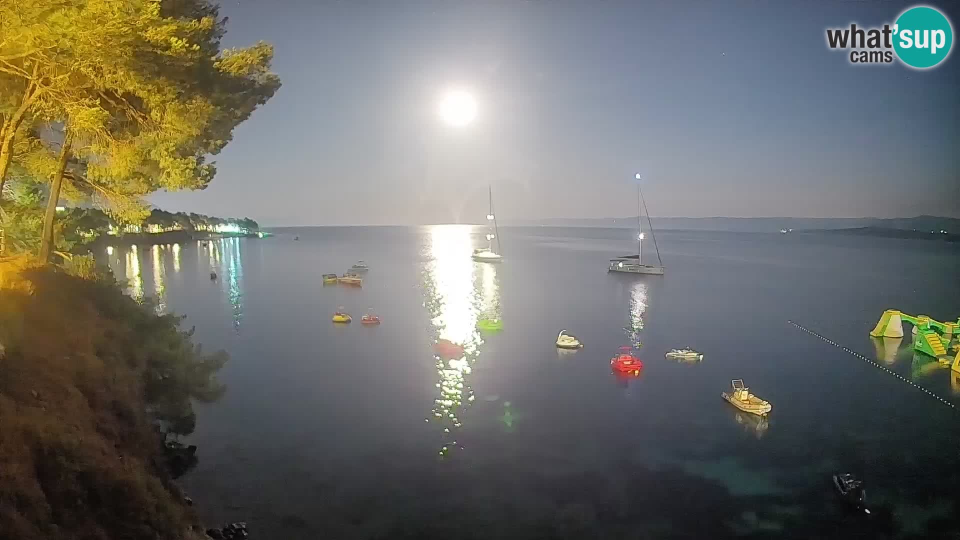 Webcam plage Potočine Bol – Vue en direct sur Borak Beach, île de Brač