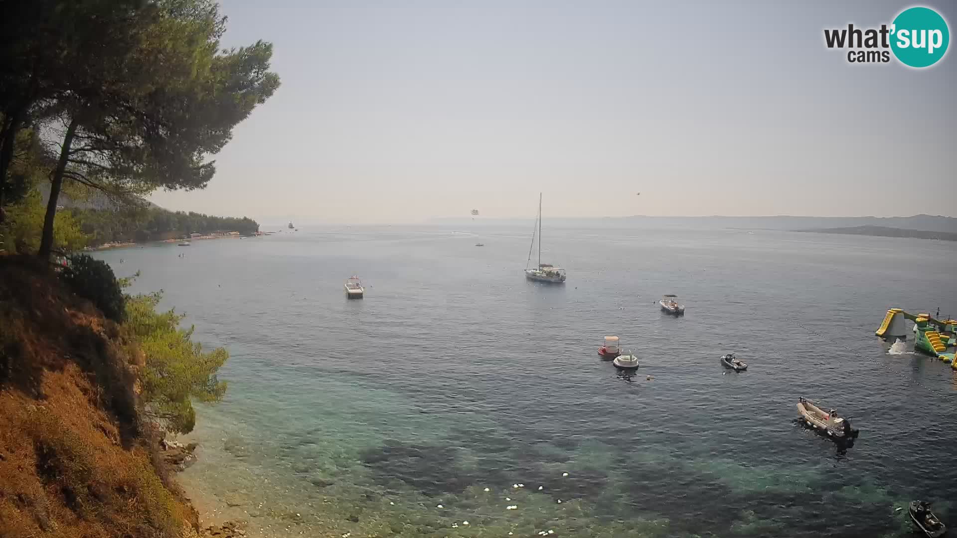 Webcam Playa Potočine Bol – Vista en vivo de Borak Beach, Isla de Brač