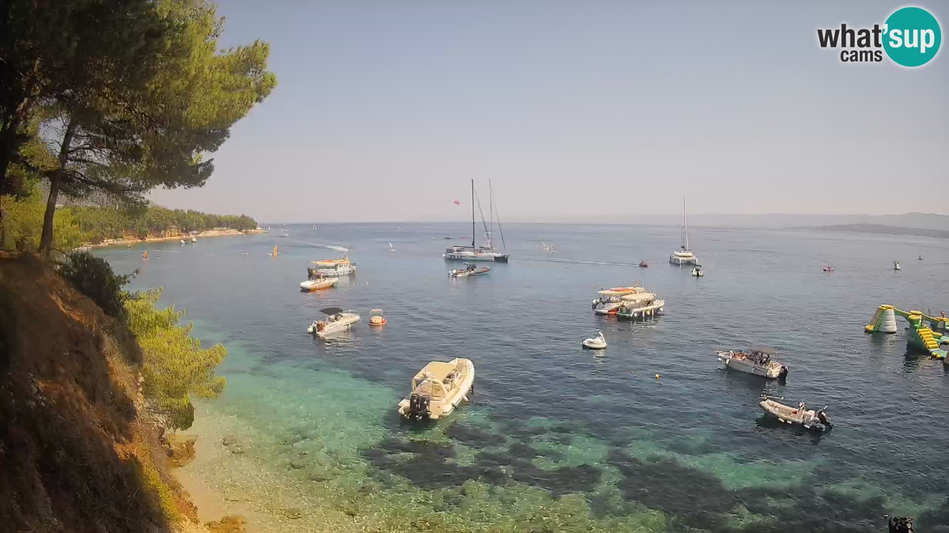 Webcam Playa Potočine Bol – Vista en vivo de Borak Beach, Isla de Brač