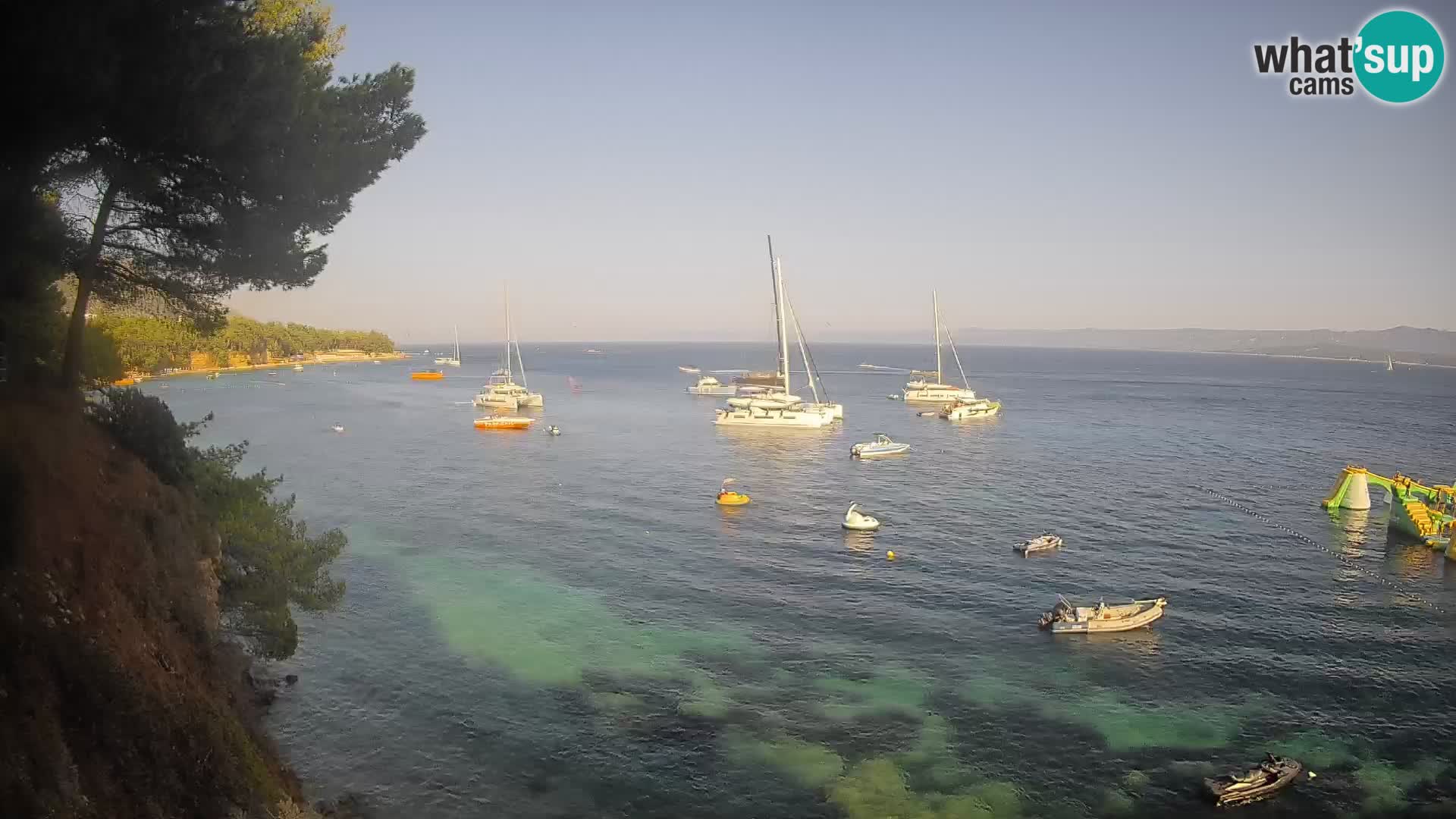 Web kamera Potočine Bol – Pogled uživo na plažu Borak, otok Brač