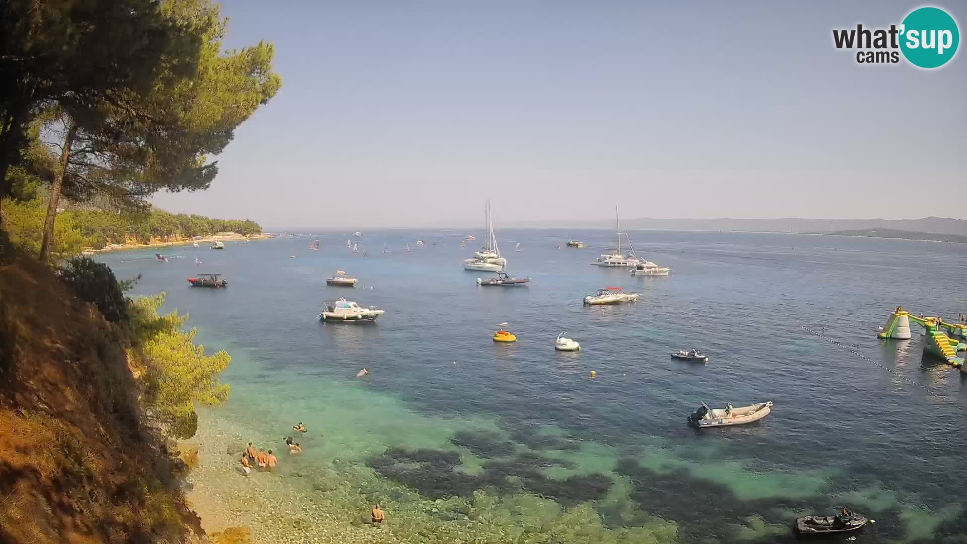 Webcam Playa Potočine Bol – Vista en vivo de Borak Beach, Isla de Brač