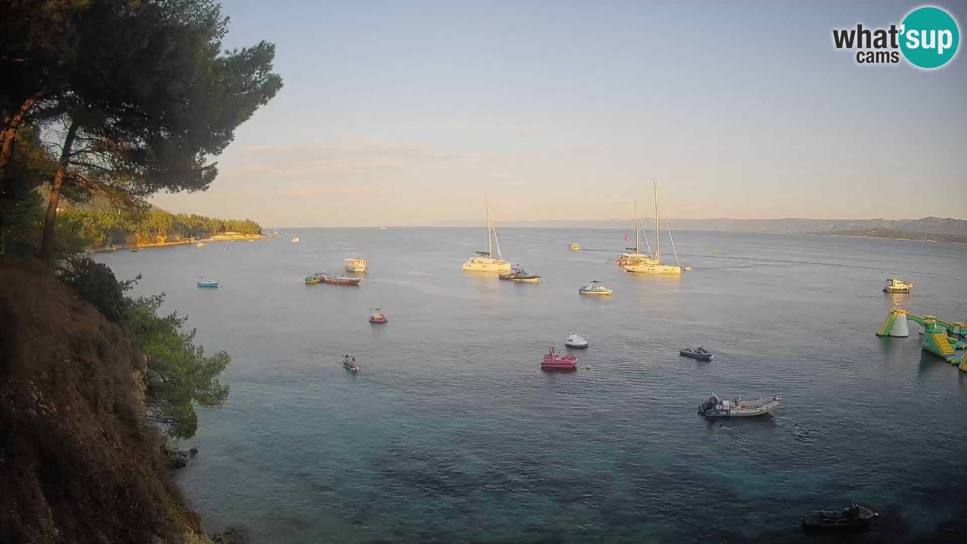 Webcam plage Potočine Bol – Vue en direct sur Borak Beach, île de Brač