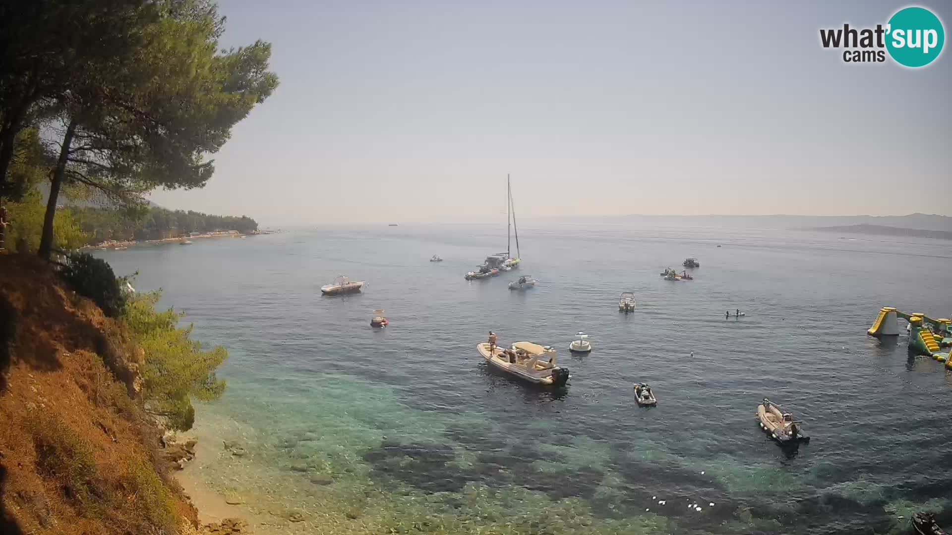 Webcam plage Potočine Bol – Vue en direct sur Borak Beach, île de Brač