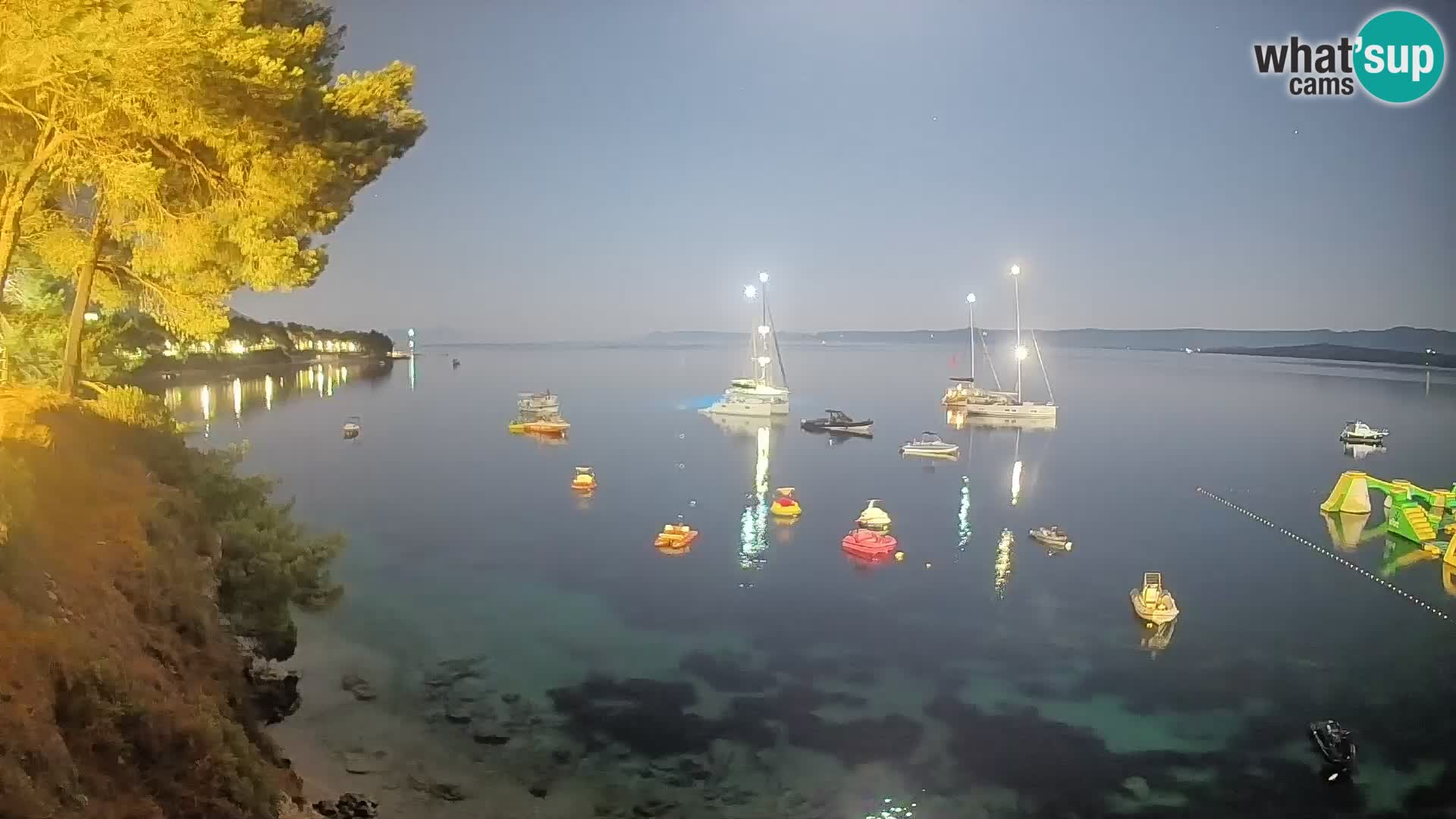 Webcam plage Potočine Bol – Vue en direct sur Borak Beach, île de Brač