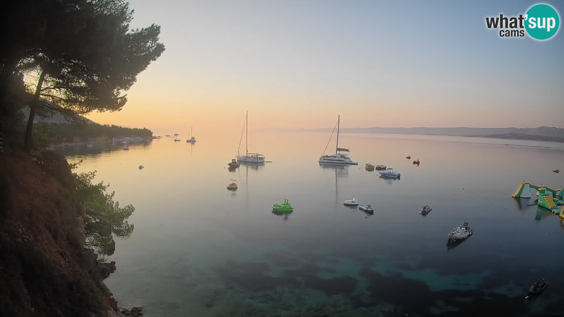 Webcam plage Potočine Bol – Vue en direct sur Borak Beach, île de Brač