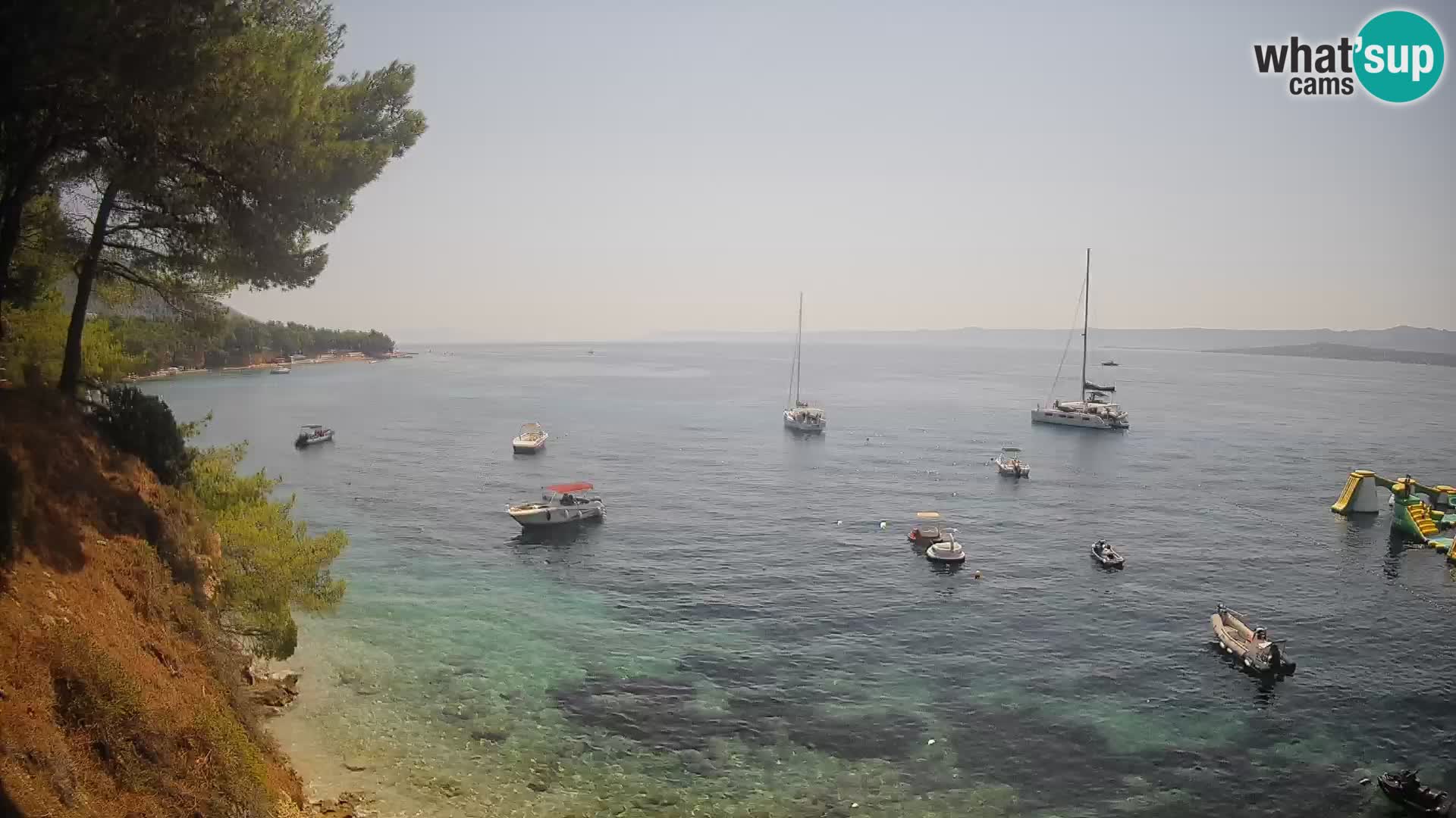 Webcam Strand Potočine Bol – Liveblick auf Borak Beach, Insel Brač