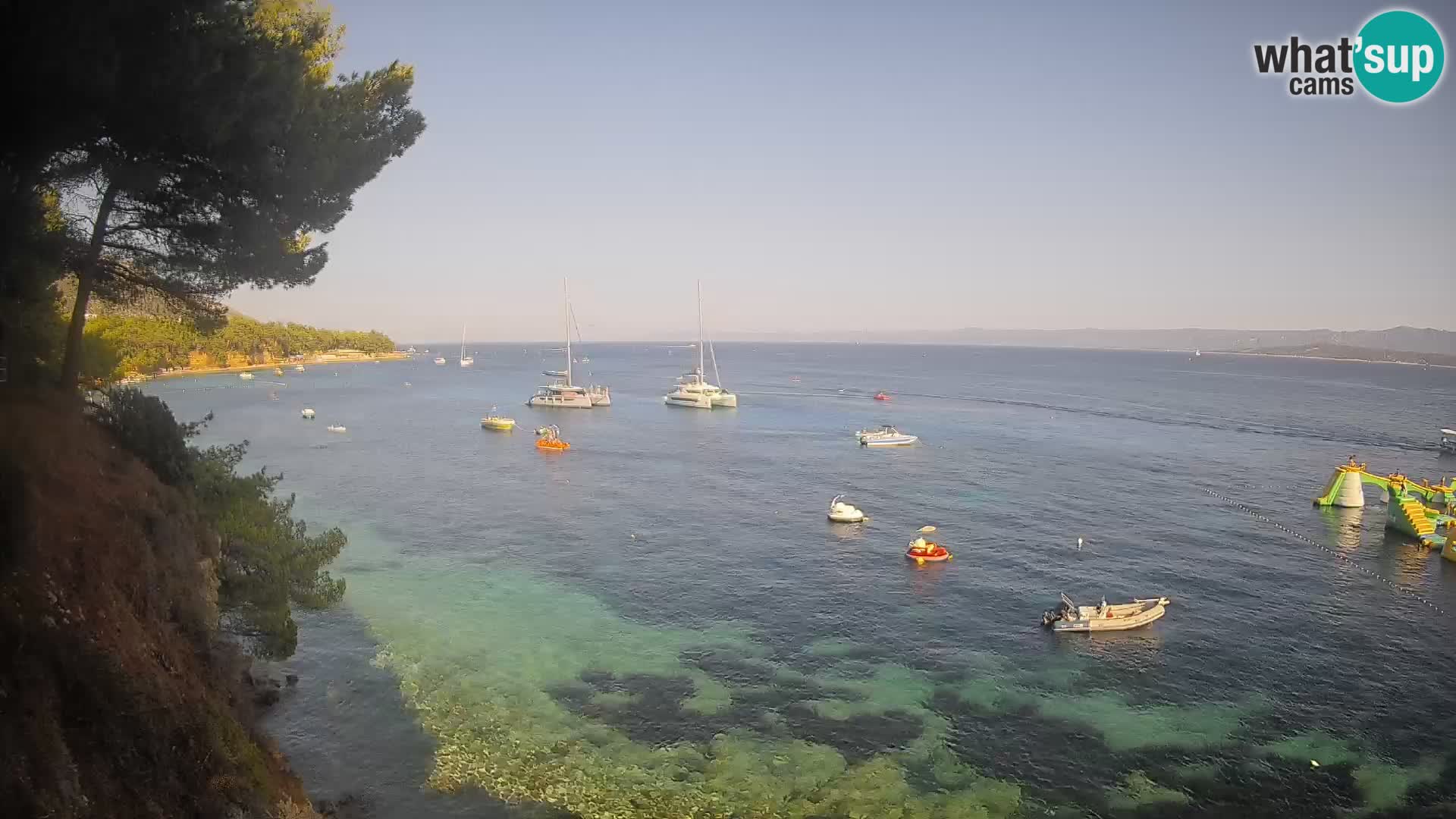 Webcam Potočine Beach Bol – Live View of Borak Beach, Brač Island