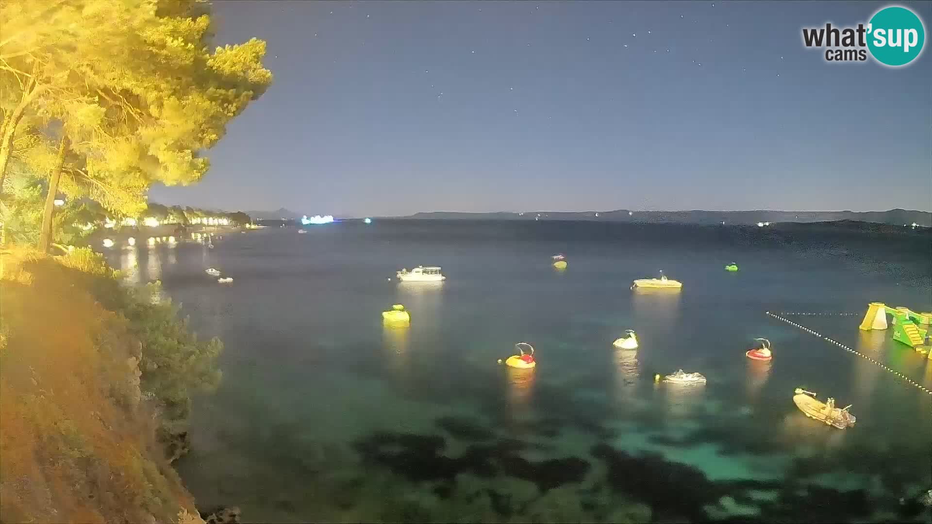 Webcam plage Potočine Bol – Vue en direct sur Borak Beach, île de Brač
