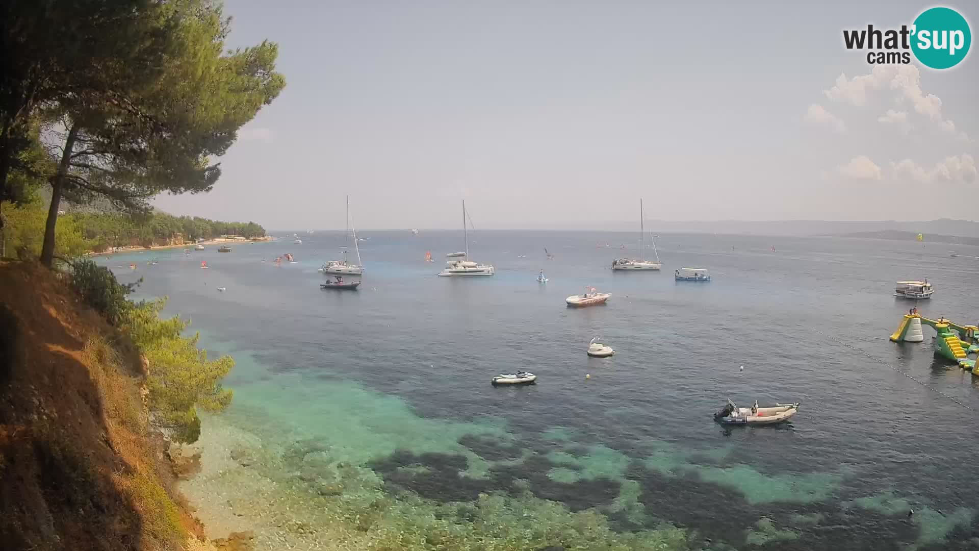 Webcam plage Potočine Bol – Vue en direct sur Borak Beach, île de Brač