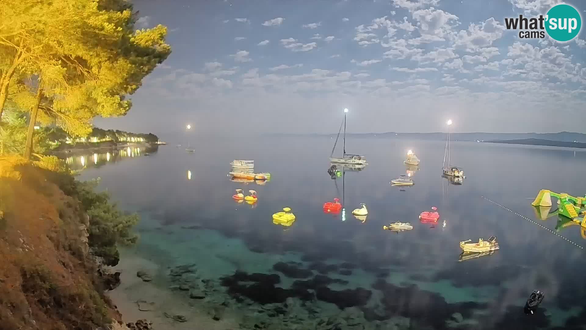 Webcam Strand Potočine Bol – Liveblick auf Borak Beach, Insel Brač