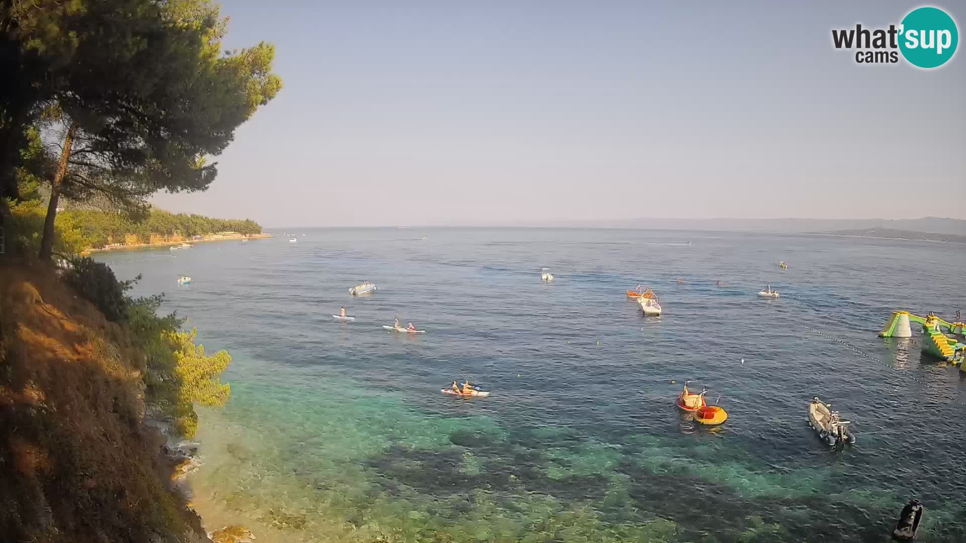 Webcam Spiaggia Potočine Bol – Vista live sulla spiaggia Borak, Isola di Brač