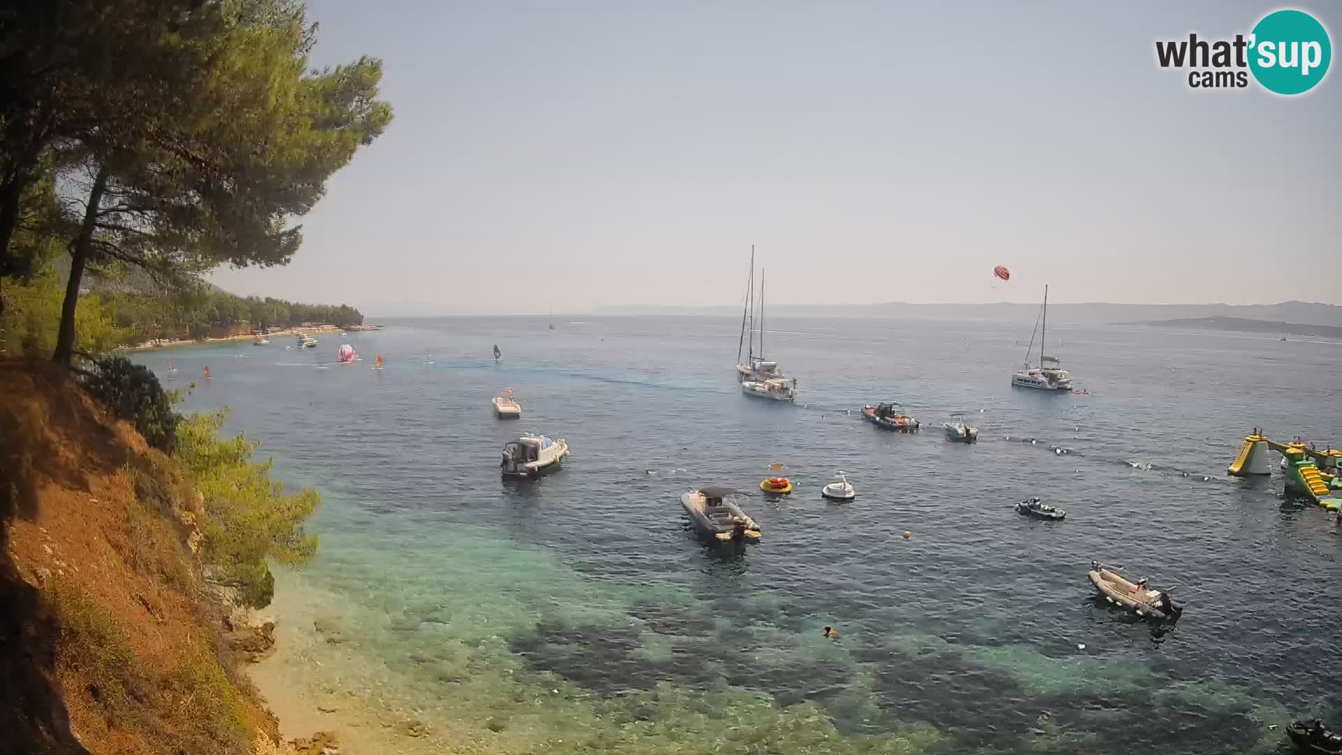 Webcam plage Potočine Bol – Vue en direct sur Borak Beach, île de Brač