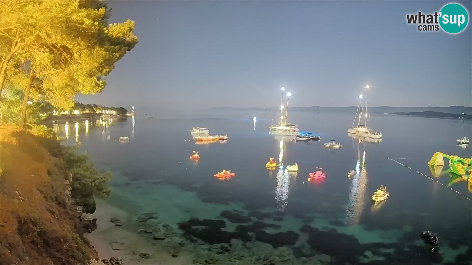 Webcam plage Potočine Bol – Vue en direct sur Borak Beach, île de Brač