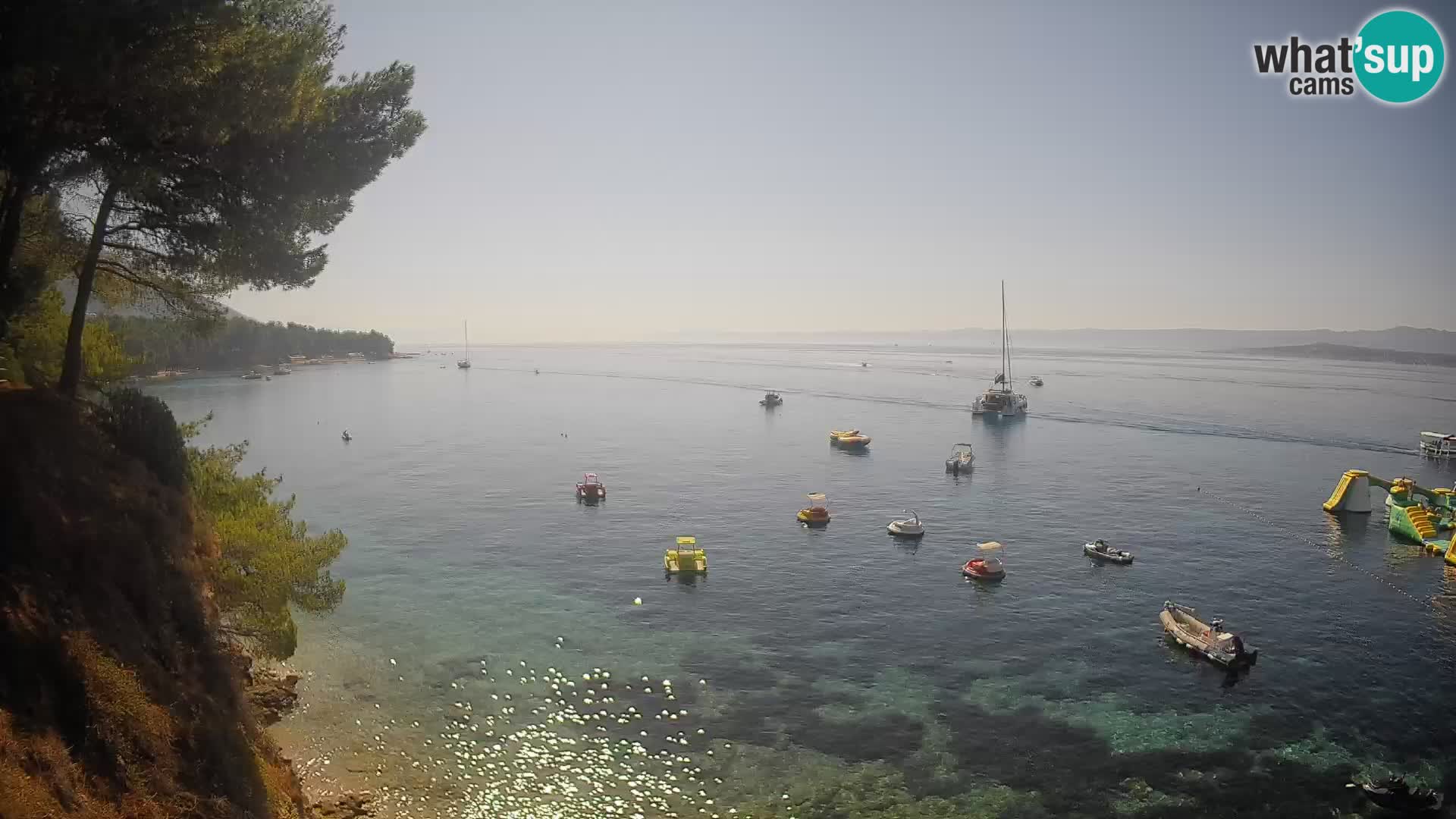 Web kamera Potočine Bol – Pogled uživo na plažu Borak, otok Brač