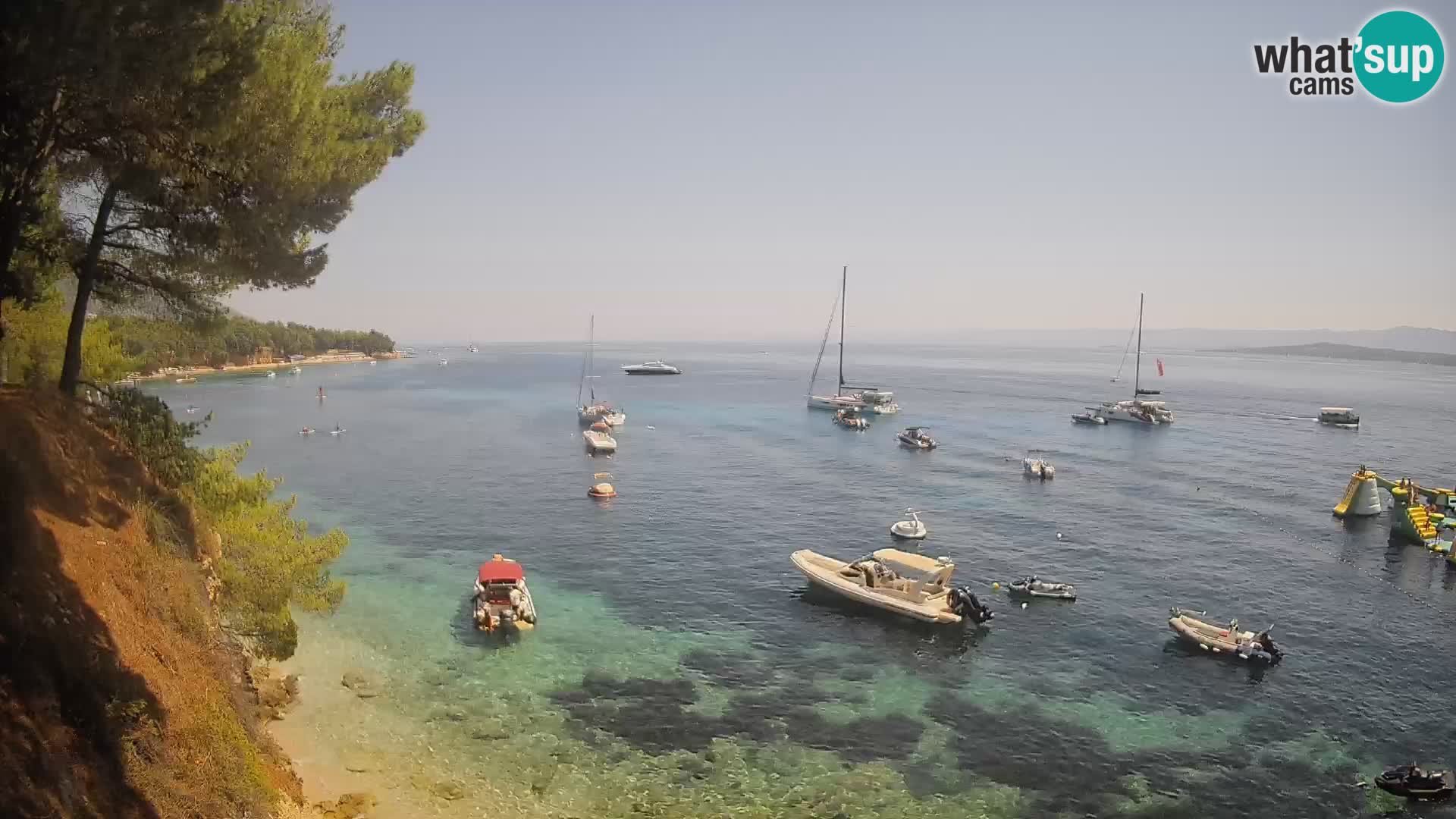 Webcam plage Potočine Bol – Vue en direct sur Borak Beach, île de Brač