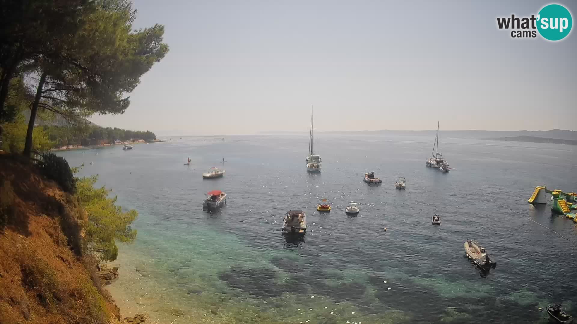 Webcam plage Potočine Bol – Vue en direct sur Borak Beach, île de Brač